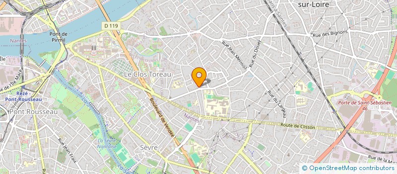 localisation de l'entreprise SCI DES LIBERTES à SAINT-SEBASTIEN-SUR-LOIRE