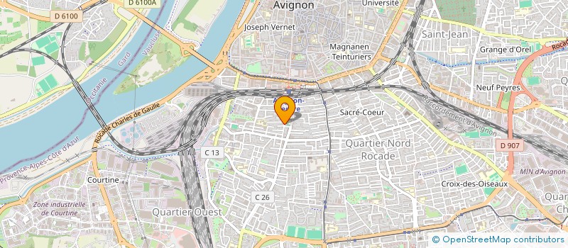 localisation de l'entreprise SCI DES LICES 2  AVIGNON