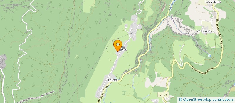 localisation de l'entreprise SCI DES LICORNES DU MAS  LANS-EN-VERCORS