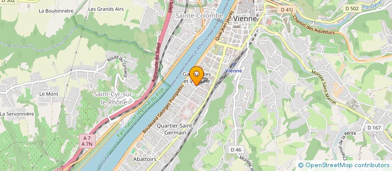 localisation de l'entreprise SCI DES LICORNES MAGIQUES  VIENNE