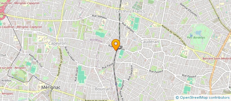 localisation de l'entreprise SCI DES LIEGES  BORDEAUX