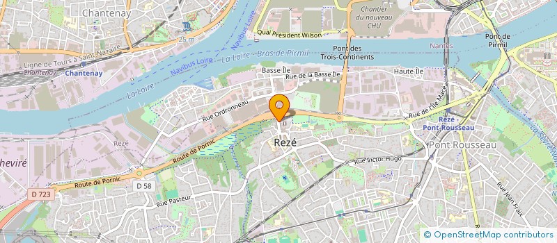 localisation de l'entreprise SCI DES LILAS  REZE