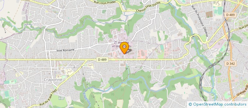 localisation de l'entreprise SCI DES LILAS  CRAPONNE