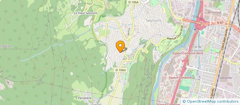 localisation de l'entreprise SCI DES LILAS  VAULNAVEYS-LE-BAS