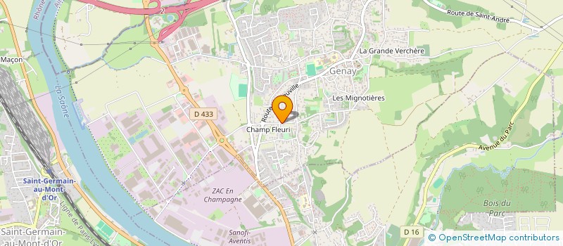 localisation de l'entreprise SCI DES LILAS  GENAY