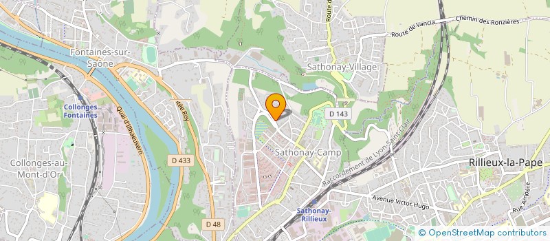 localisation de l'entreprise SCI DES LILAS  SATHONAY-CAMP