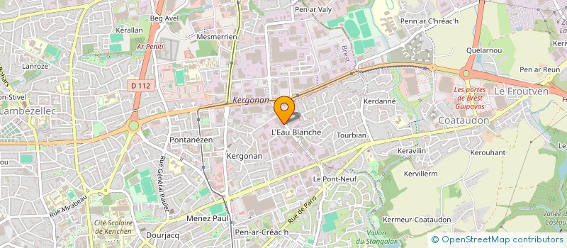 localisation de l'entreprise SCI DES LILAS  BREST