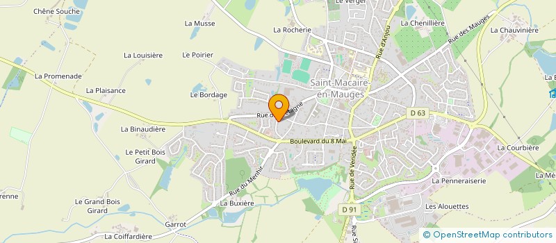 localisation de l'entreprise SCI DES LILAS  SEVREMOINE