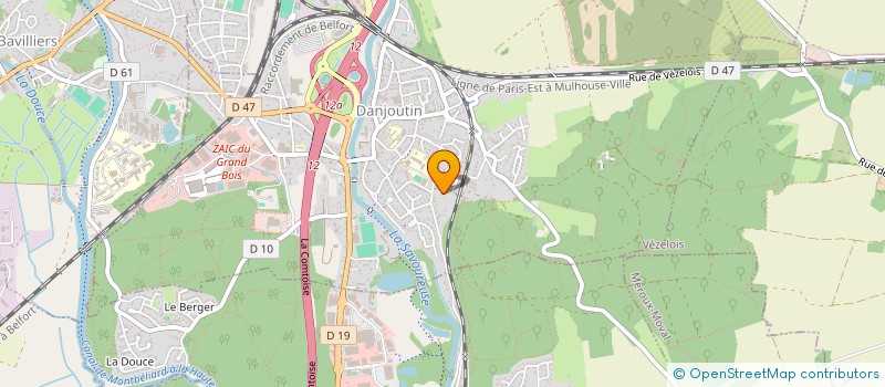 localisation de l'entreprise SCI DES LILAS à DANJOUTIN