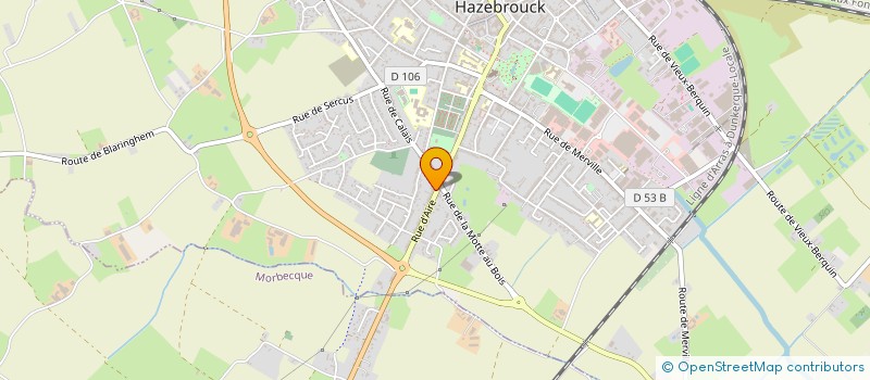 localisation de l'entreprise SCI DES LILAS  HAZEBROUCK