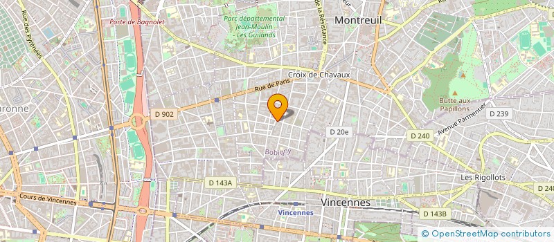localisation de l'entreprise SCI DES LILAS à MONTREUIL