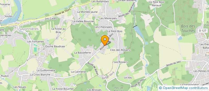 localisation de l'entreprise SCI DES LILAS  SAVONNIERES