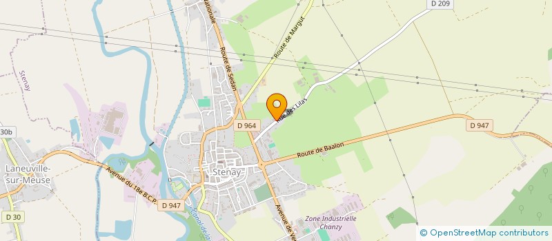 localisation de l'entreprise SCI DES LILAS  STENAY