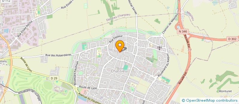 localisation de l'entreprise SCI DES LILAS  CHASSIEU