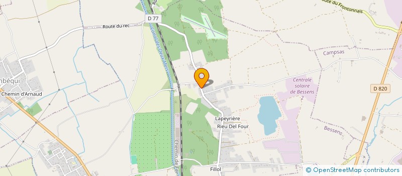 localisation de l'entreprise SCI DES LILAS  BESSENS