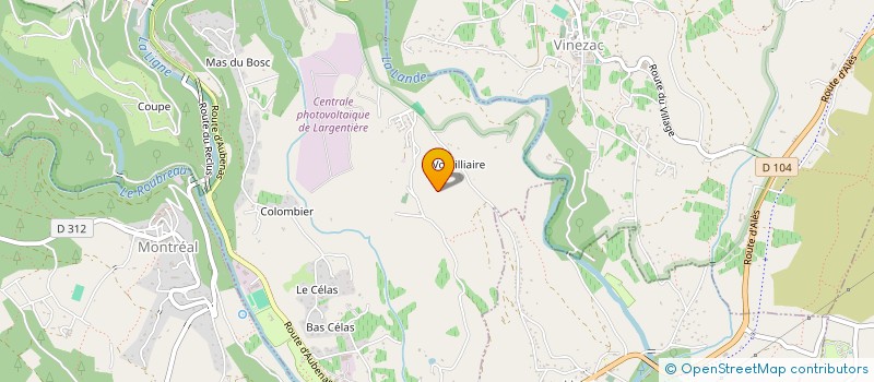 localisation de l'entreprise SCI DES LILAS à LARGENTIERE