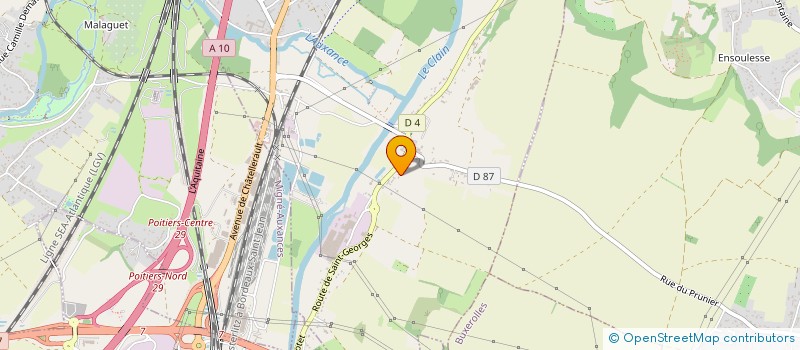 localisation de l'entreprise SCI DES LILAS  CHASSENEUIL-DU-POITOU