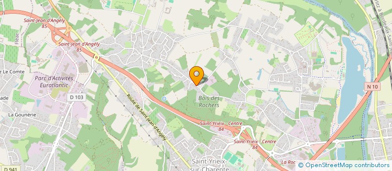 localisation de l'entreprise SCI DES LILAS à SAINT-YRIEIX-SUR-CHARENTE