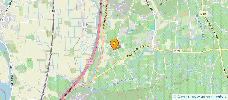 localisation de l'entreprise SCI DES LILAS  ORANGE