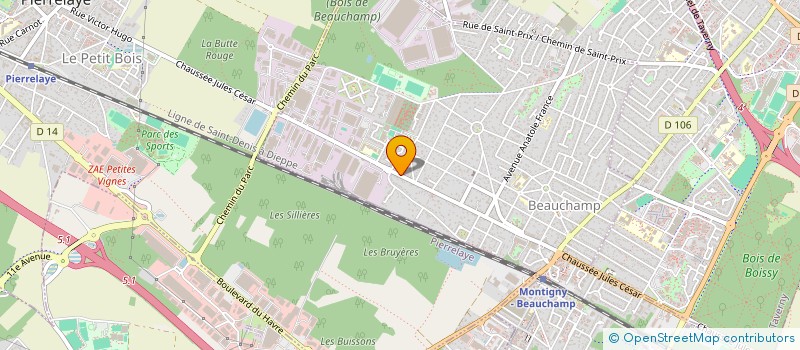 localisation de l'entreprise SCI DES LIMOUSINES  BEAUCHAMP