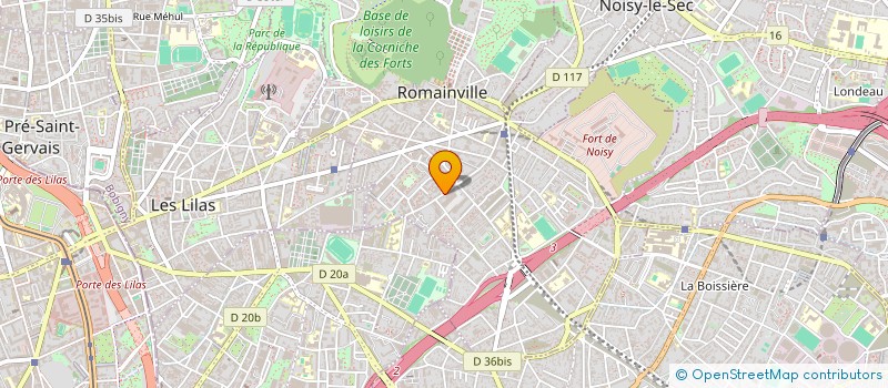 localisation de l'entreprise SCI DES LIONS à ROMAINVILLE