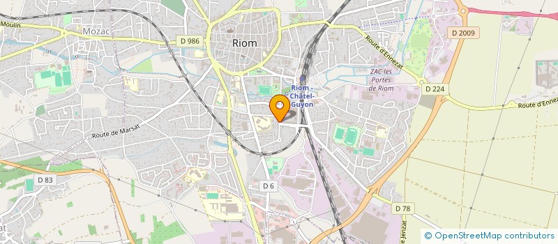 localisation de l'entreprise SCI DES LISERONS  RIOM