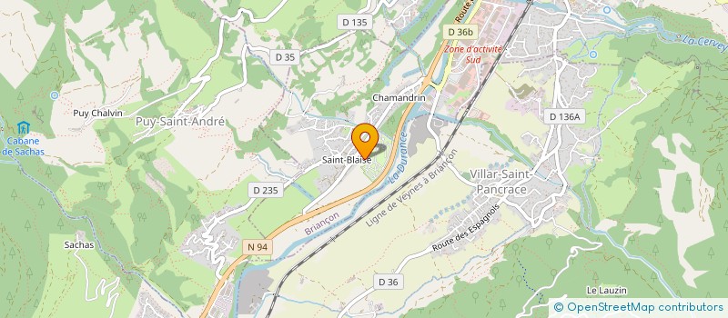 localisation de l'entreprise SCI DES LISERONS à BRIANCON