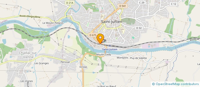 localisation de l'entreprise SCI DES LOGES DU PONT à SAINT-JUNIEN