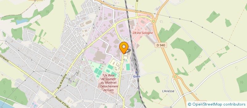 localisation de l'entreprise SCI DES LOISIRS à GIEN