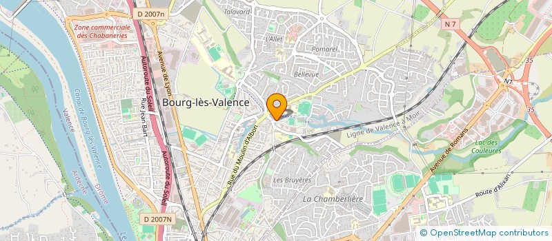 localisation de l'entreprise SCI DES LOISIRS  BOURG-LES-VALENCE