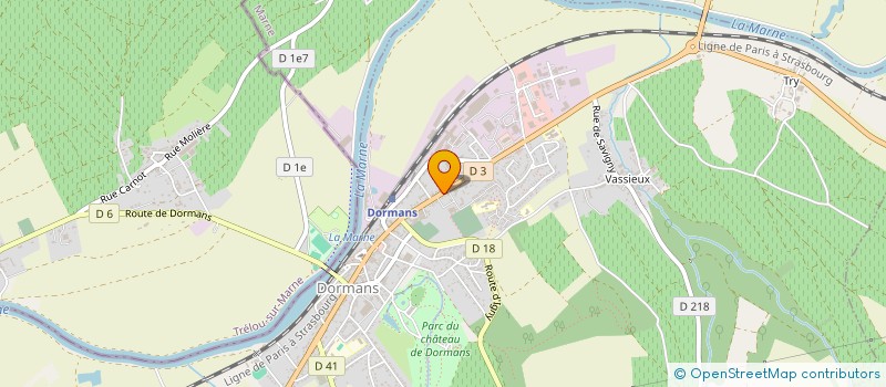 localisation de l'entreprise SCI DES LOMBARDS  DORMANS