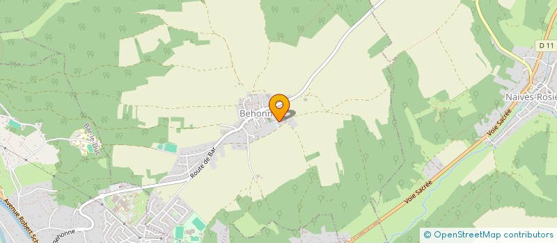 localisation de l'entreprise SCI DES LONGEAUX  BEHONNE