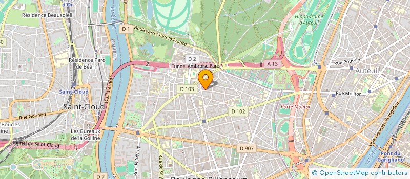localisation de l'entreprise SCI DES LONGERES à BOULOGNE-BILLANCOURT