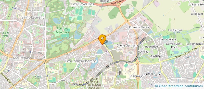 localisation de l'entreprise SCI DES LONGS CHAMPS  RENNES