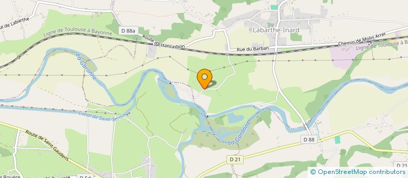 localisation de l'entreprise SCI DES LONGUERES  LABARTHE-INARD