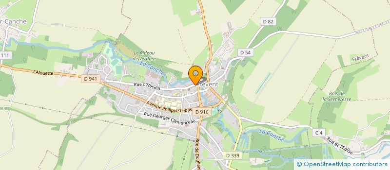 localisation de l'entreprise SCI DES LONGUES HAIES  FREVENT