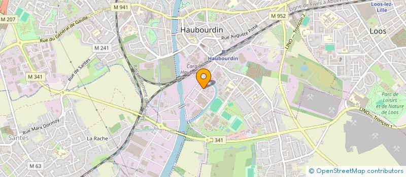 localisation de l'entreprise SCI DES LOSTES  HAUBOURDIN