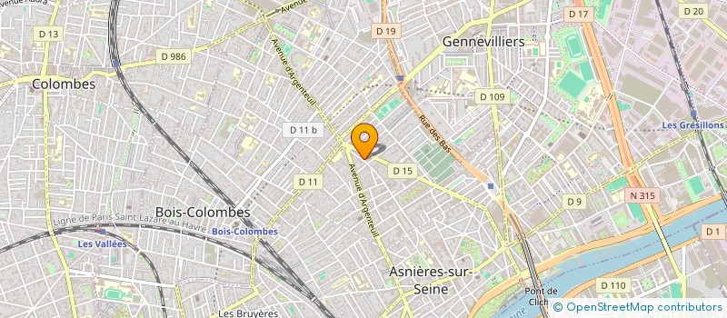 localisation de l'entreprise SCI DES LOTS 3 ET 37 DU 35 RUE PIERRE BROSSOLETTE A LEVALLOIS-PERRET à ASNIERES-SUR-SEINE