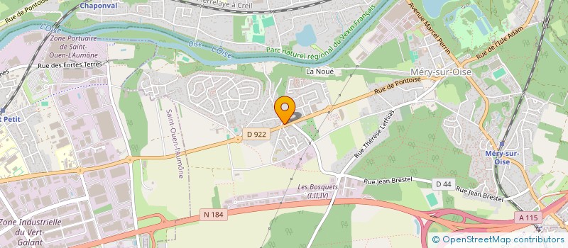 localisation de l'entreprise SCI DES LOUPIOTS  MERY-SUR-OISE