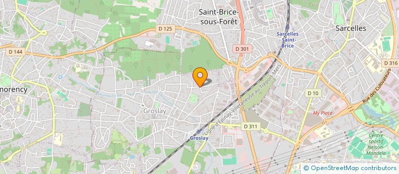 localisation de l'entreprise SCI DES LOUPS  GROSLAY