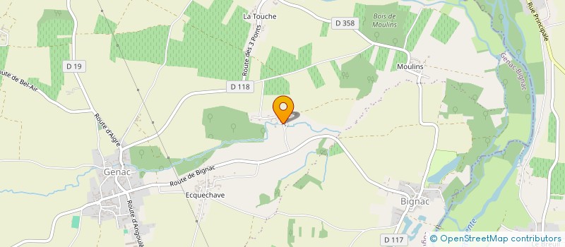 localisation de l'entreprise SCI DES LOUPS à GENAC-BIGNAC