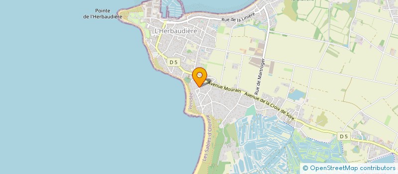 localisation de l'entreprise SCI DES LOUPS GAROUS  NOIRMOUTIER-EN-L'ILE