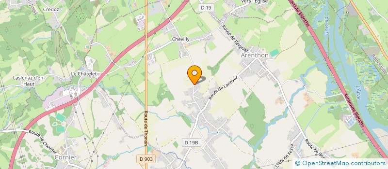 localisation de l'entreprise SCI DES LOUTRES  ARENTHON