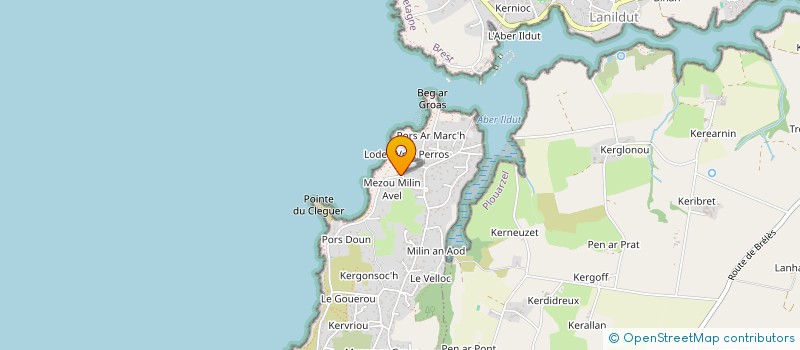 localisation de l'entreprise SCI DES LUCIOLES  LAMPAUL-PLOUARZEL