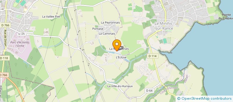 localisation de l'entreprise SCI DES LUCIOLES  PLEURTUIT