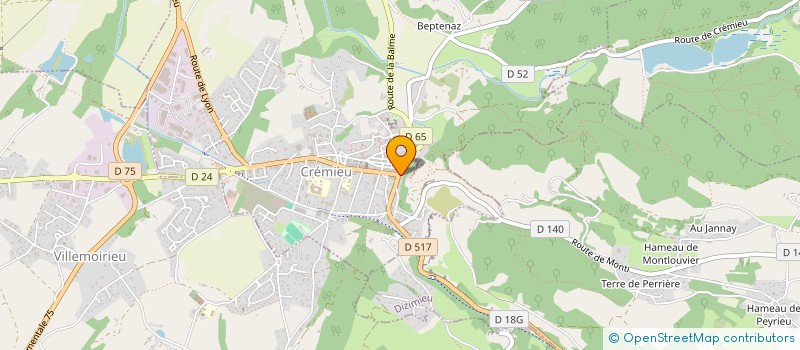 localisation de l'entreprise SCI DES LUMIERES  CREMIEU