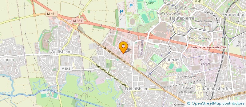 localisation de l'entreprise SCI DES LUMIERES  ECKBOLSHEIM