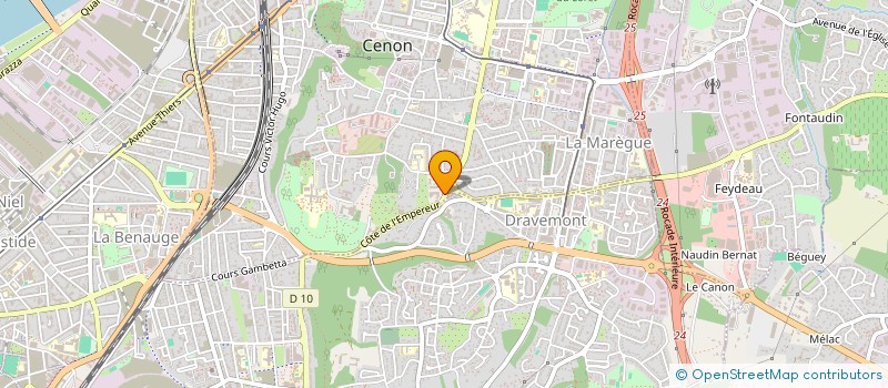 localisation de l'entreprise SCI DES LUMIERES  CENON