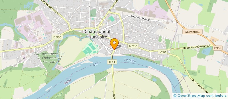 localisation de l'entreprise SCI DES LUMIERES DE LOIRE à CHATEAUNEUF-SUR-LOIRE
