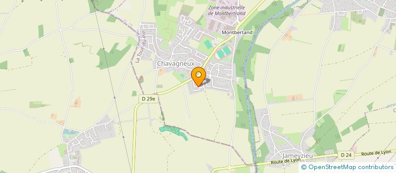 localisation de l'entreprise SCI DES LUTINS  CHARVIEU-CHAVAGNEUX